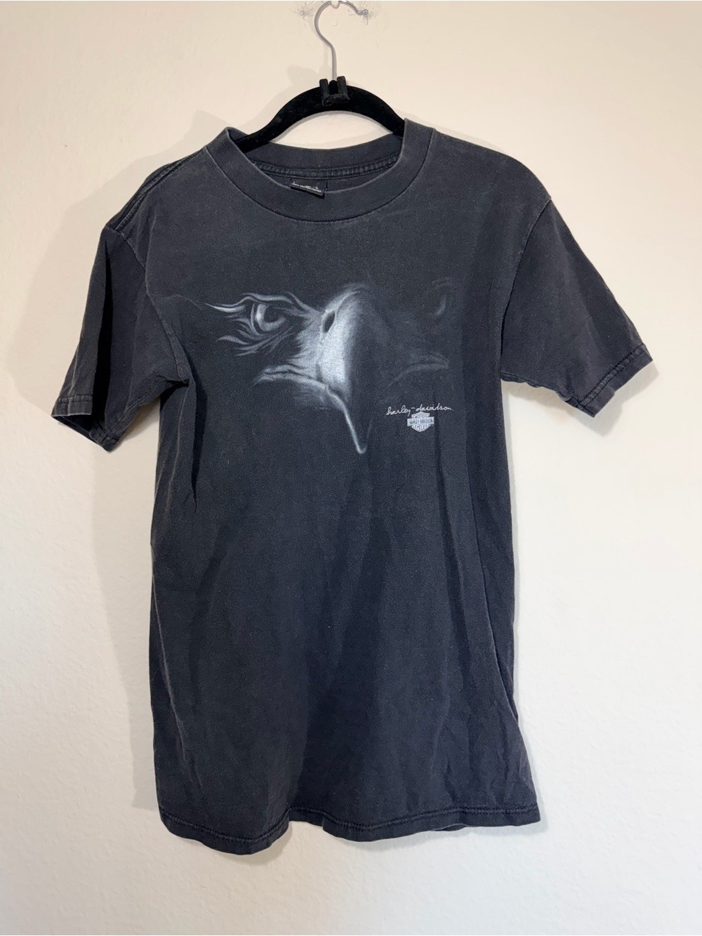 Vintage Harley Davidson Eagle T Shirt Mancuso Houston Texas Medium